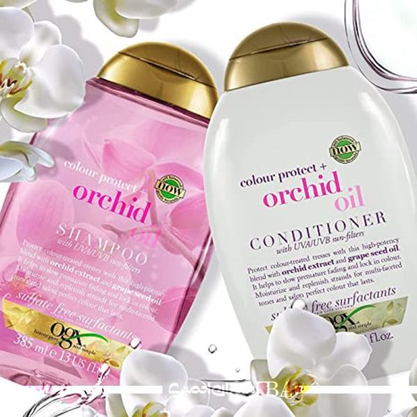 شامپو او جی ایکس تثبیت کننده رنگ مو مدل Orchid Oil