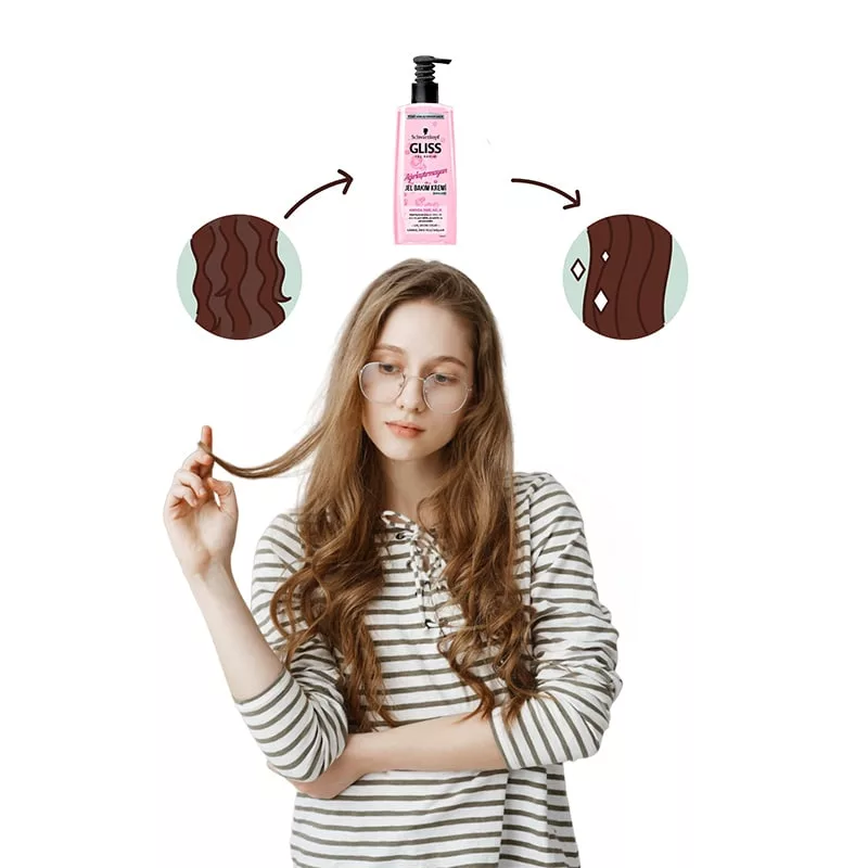 ژل کرم مراقبت از مو گلیس درخشان کننده فوری مناسب موهای ضعیف و آسیب دیده 200 میلی لیتر