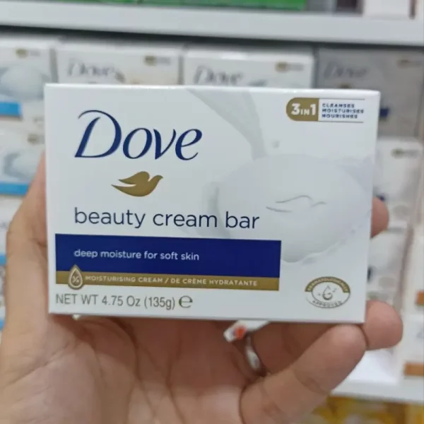 صابون کرمی داو Dove مدل شیر beauty cream bar حجم 135 گرم