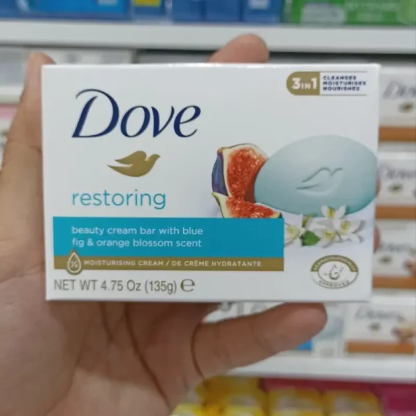 صابون داو Dove با رایحه انجیر و شکوفه پرتقال 135 گرم