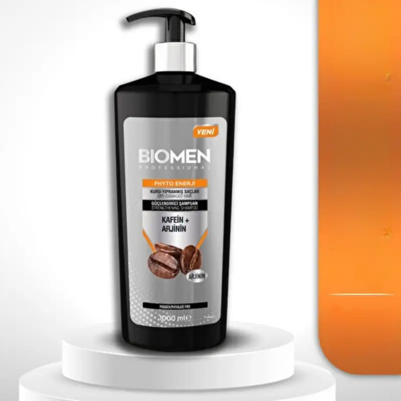 شامپو مردانه بیومن Biomen حاوی کافئین و آرژنین 1000 میل