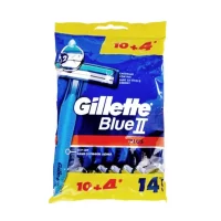 خودتراش 2 تیغ ژیلت مدل Blue 2 Plus بسته 14 عددی