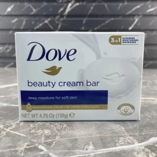 صابون کرمی داو Dove مدل شیر beauty cream bar حجم 135 گرم