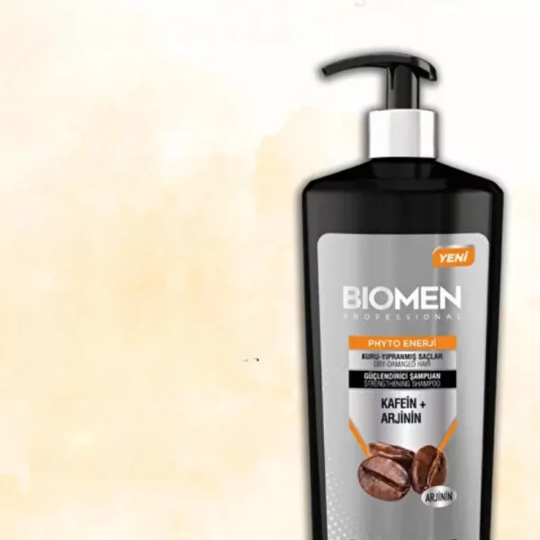 شامپو مردانه بیومن Biomen حاوی کافئین و آرژنین 1000 میل