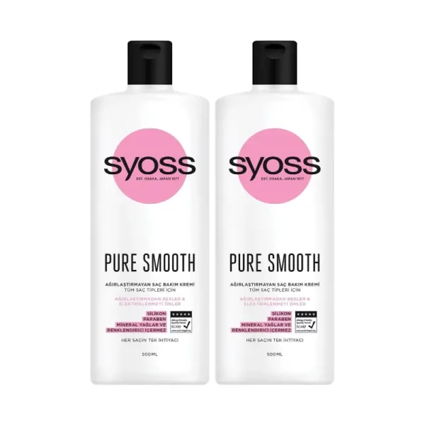 نرم کننده و مراقبت کننده سایوس Syoss Pure Smooth حجم 500 میل